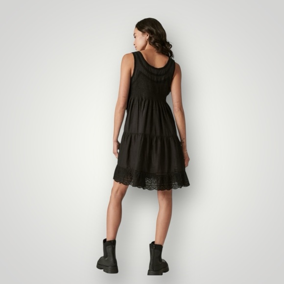 Lucky Brand Embroidered Tiered Mini Dress - Picture 12 of 13